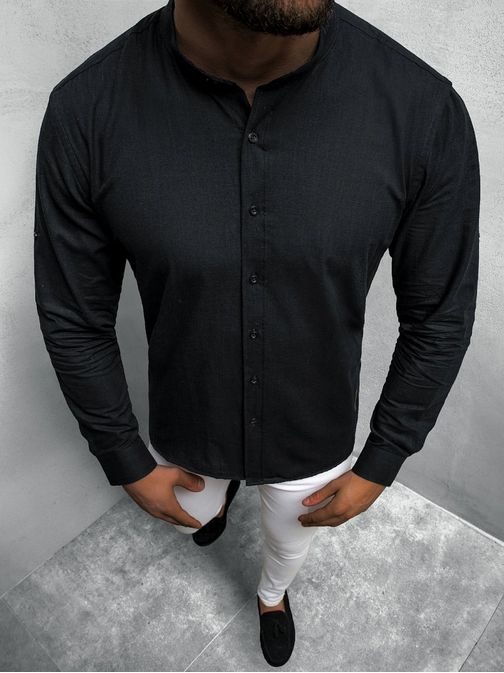Čierna elegantná košeľa O/3014Z