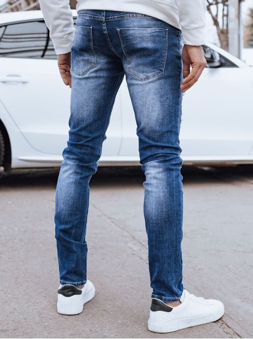 Pánske trendy modré rifle