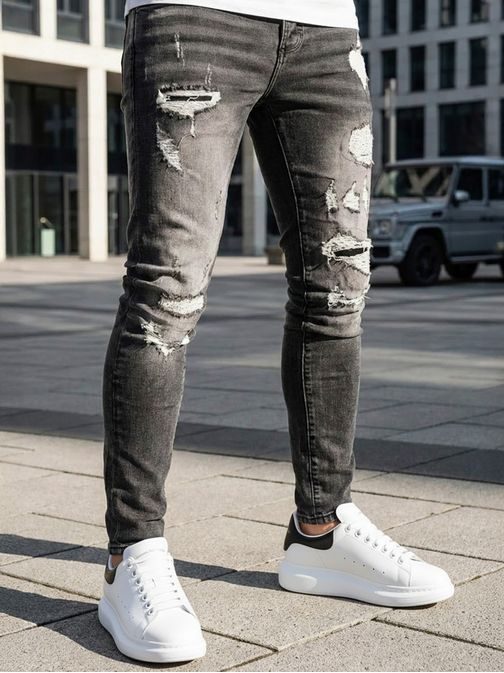 Originálne grafitové pánske rifle v jedinečnom prevedení