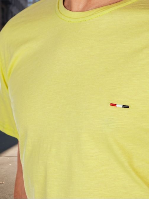 Trendy žlté tričko s krátkym rukávom a s logom