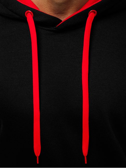 Trendy čierno-červená mikina JS/2011Z