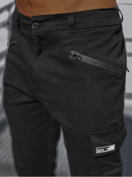 Jedinečné nohavice v čiernej farbe B/20005SPZ