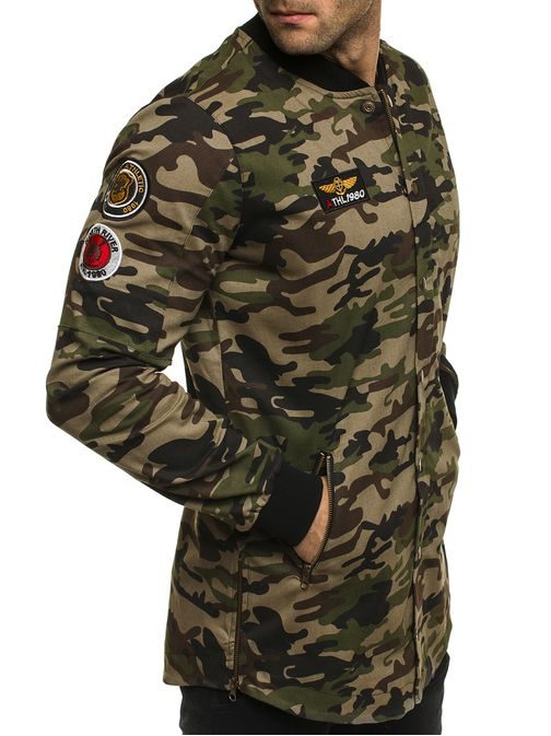 Pánska bunda vo vojenskom štýle maskáčová ATHLETIC 781