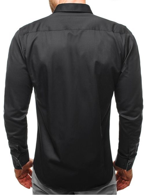 Čierna moderná košeľa 2179