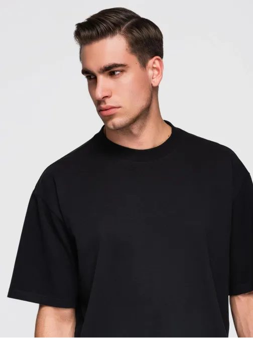 Čierne tričko voľného strihu V1 TSBC-0267