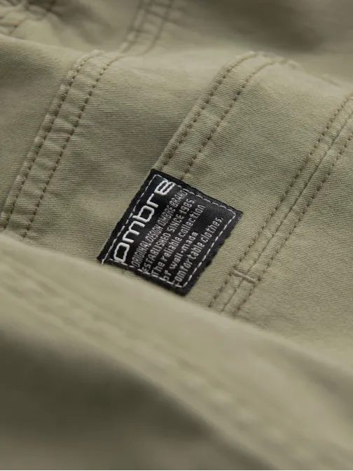 Trendové khaki joggery V1 PAJO-0125