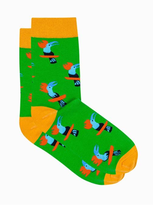 Ponožky vo veselej zelenej farbe U188