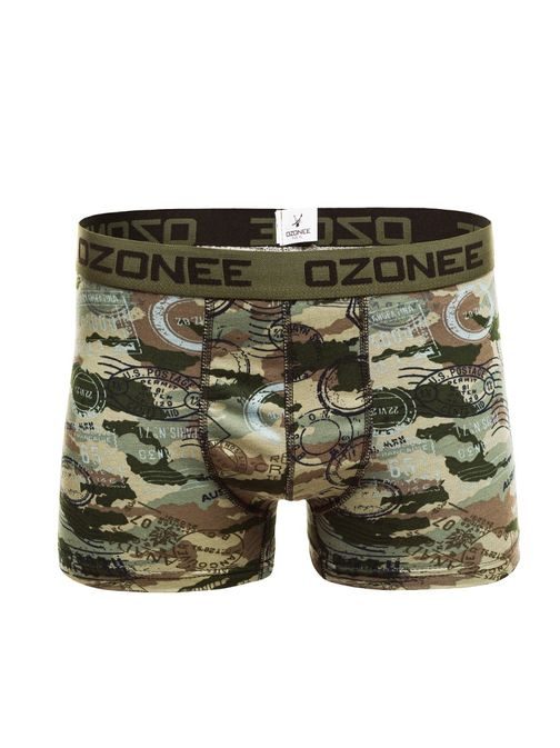 Khaki boxerky s vojenským vzorom 0953