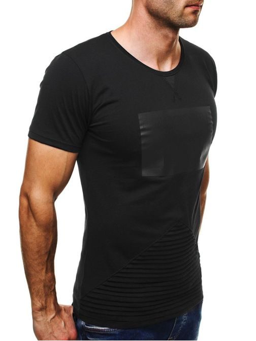 Štýlové čierne tričko Athletic 9032