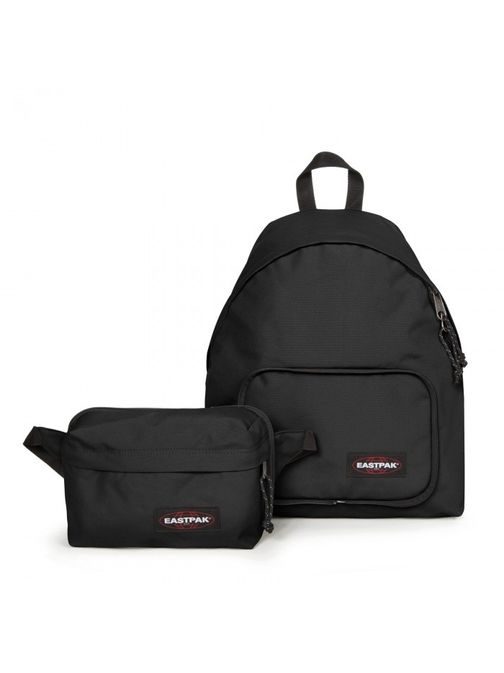 Čierny ruksak s odnímateľnou ľadvinkou EASTPAK PADDED TRAVELL'R