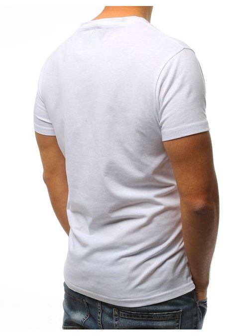 Biele tričko s farebnou výraznou potlačou