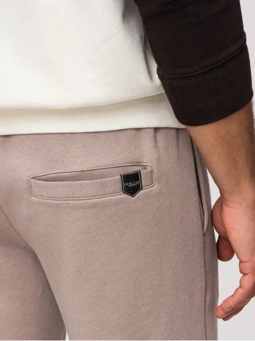 Trendy béžové kraťasy s logom V2 SRBC-0153