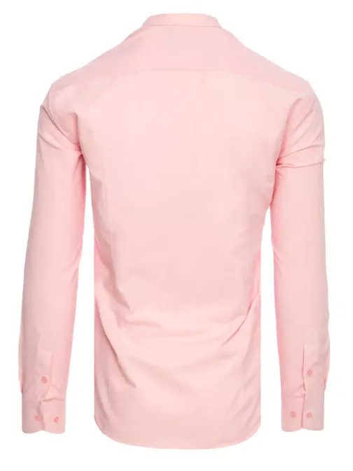 Elegantná ružová košeľa s dlhým rukávom