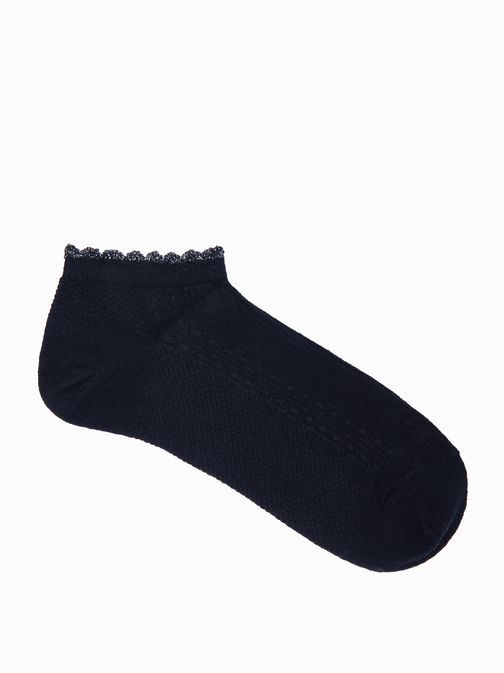 Bavlnené dámske ponožky v čiernej farbe ULR099