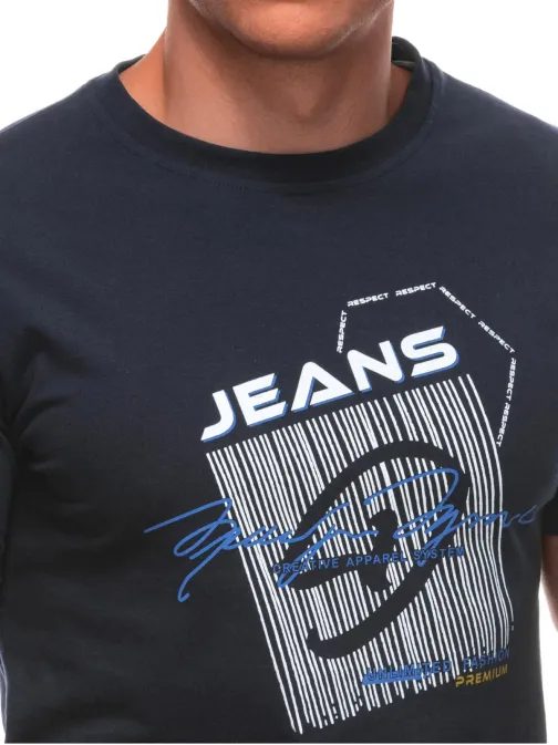 Trendy granátové tričko s potlačou a nápisom S2033