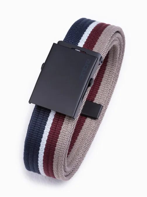 Látkový trendy granátový opasok A649