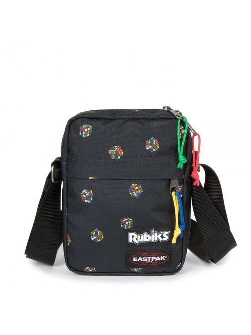 Čierna taška cez plece s rubikovou kockou EASTPAK