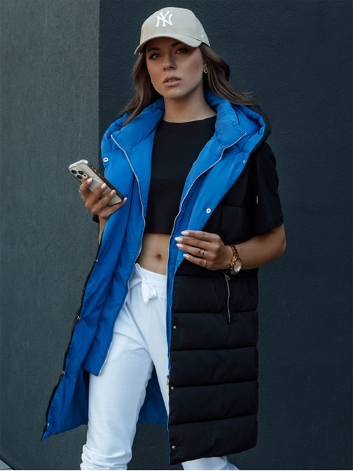 Trendy čierna dámska vesta Chester