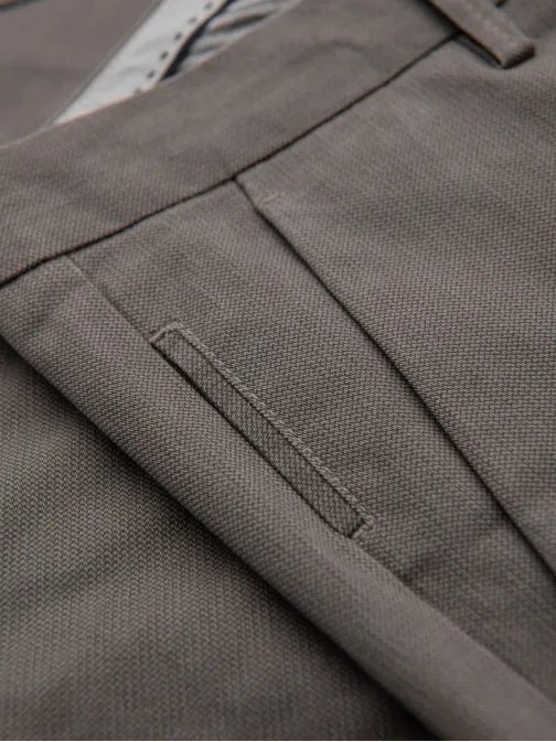 Šedé chinos nohavice s jemnou štruktúrou V1 P1518