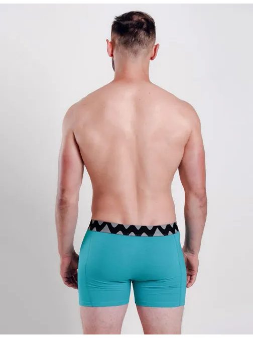Moderné boxerky v tyrkysovej farbe Caleton
