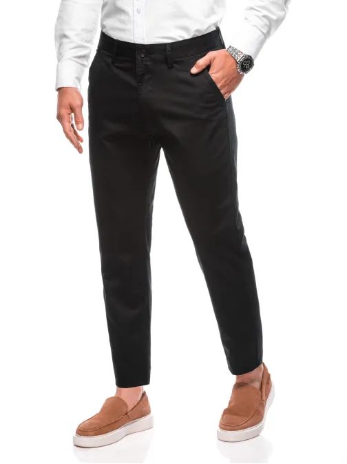 Čierne chinos nohavice P1475