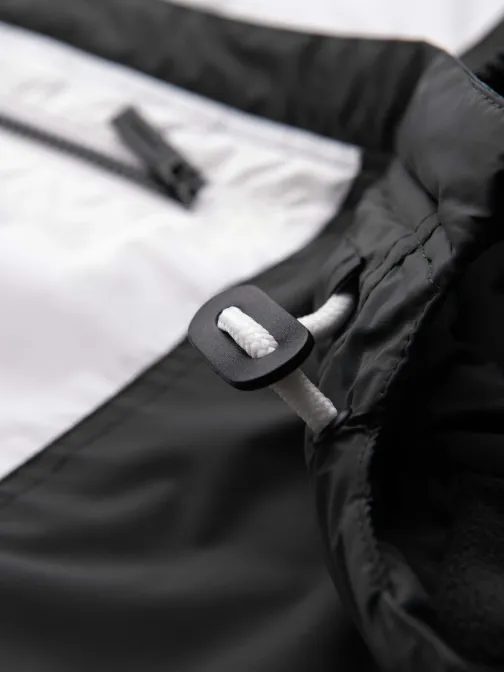 Pohodlná modro-grafitová prechodná športová bunda V2 JANP-0194