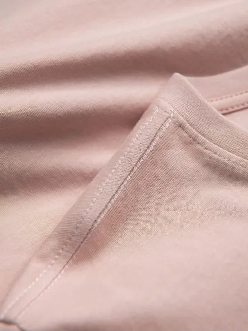 Trendy ružové tričko s nápisom V2 TSPT-0128