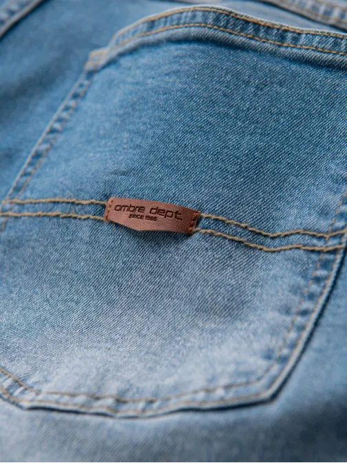 Atraktívne svetlomodré pánske rifle V1 PADP-0255