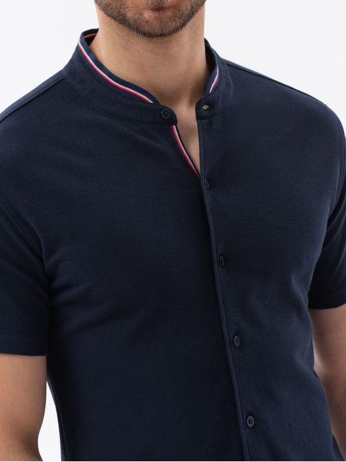 Originálna tmavo modrá košeľa V2 SHSS-0101