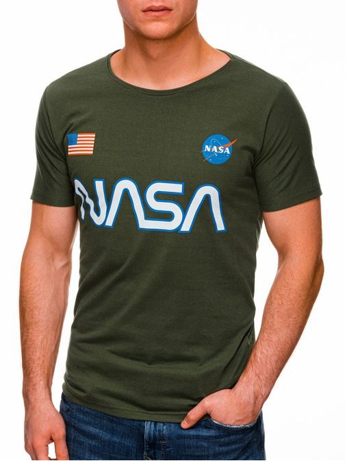 Zelené tričko s potlačou NASA S1437