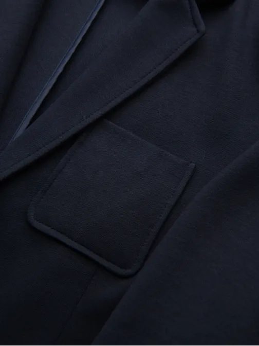 Tmavomodré športové slim fit sako V3 M165