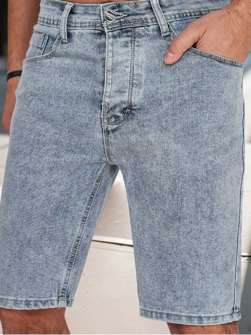 Trendy modré rifľové kraťasy