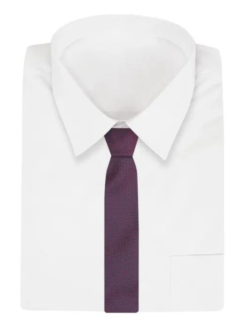 Bordová vzorovaná pánska kravata