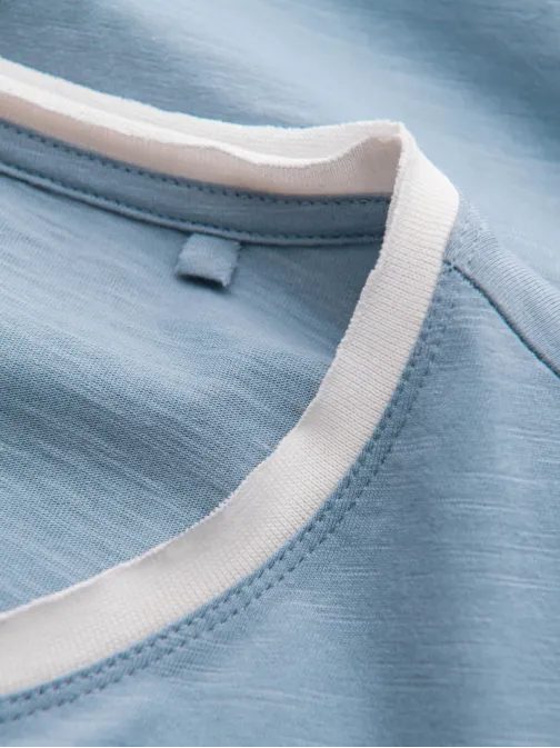 Trendy modré tričko bez potlače V4 TSCT-22SS-004
