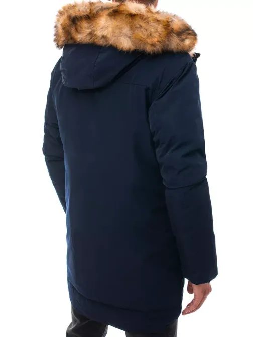 Zimná bunda v granátovej farbe