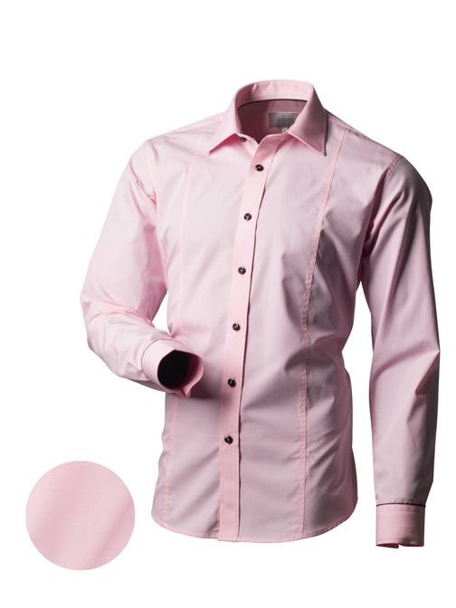 Elegantná ružová košeľa V035