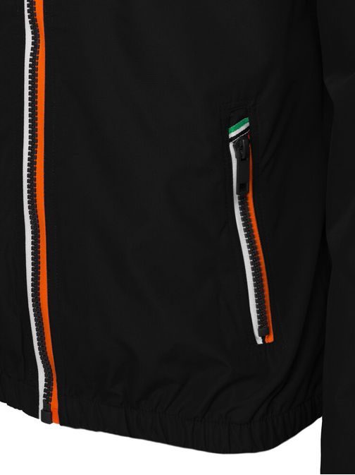 Jedinečná prechodná čierna bunda