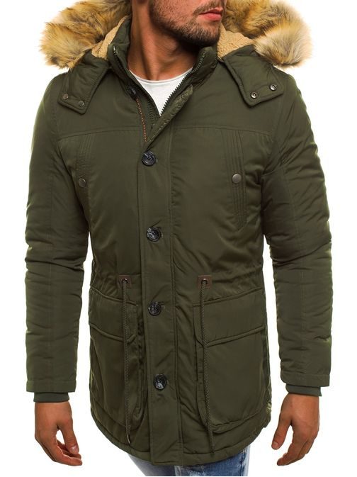 Khaki zimná parka J.BOYZ X1046K