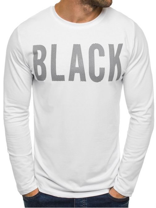 Obyčajné tričko BLACK s potlačou  STREET STAR MX128 BIELE