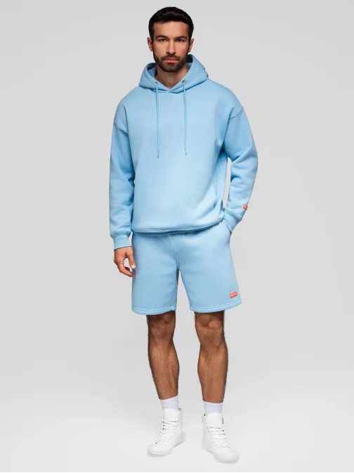 Sada unisex kraťasov s logom modré/fialové V3 Z129