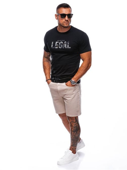 Čierne tričko s nápisom Legal S2017