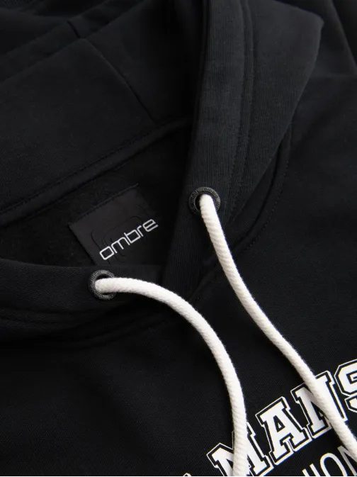 Čierna študentská mikina B1714