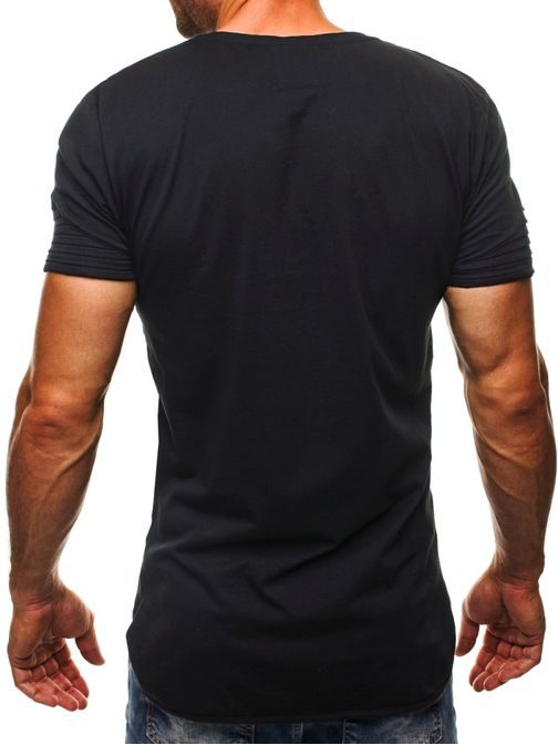 Bavlnené čierne tričko BREEZY 6006