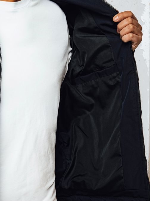 Prechodná granátová bunda bez kapucne s vreckom