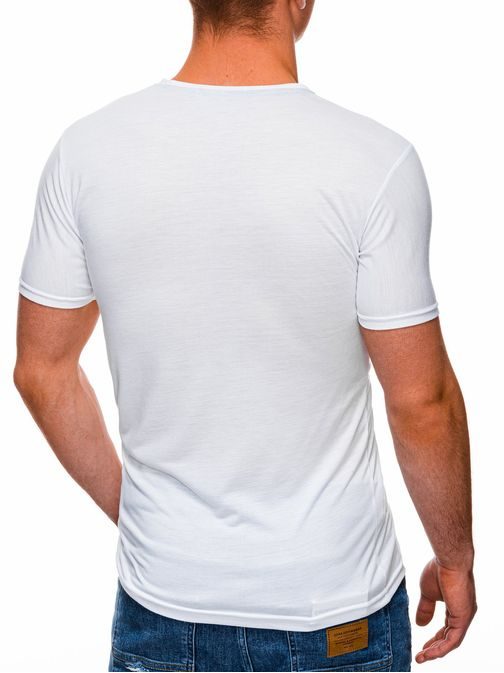 Štýlové tričko v bielej farbe S1426