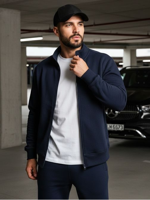 Jednoduchá mikina v granátovej farbe