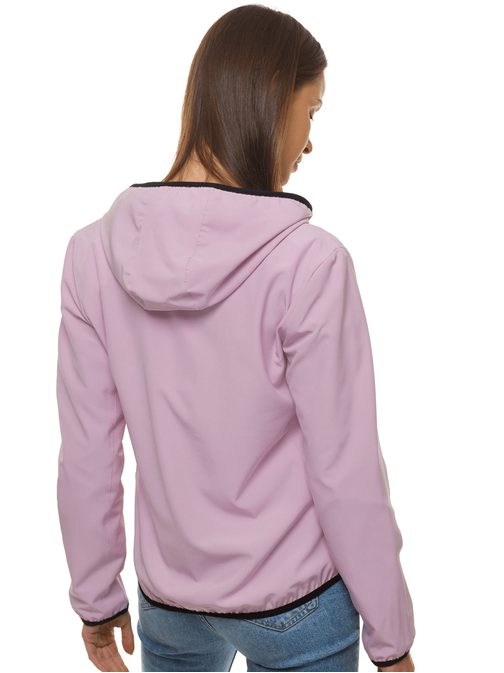 Pohodlná dámska bunda v svetloružovej farbe JS/HD141/25