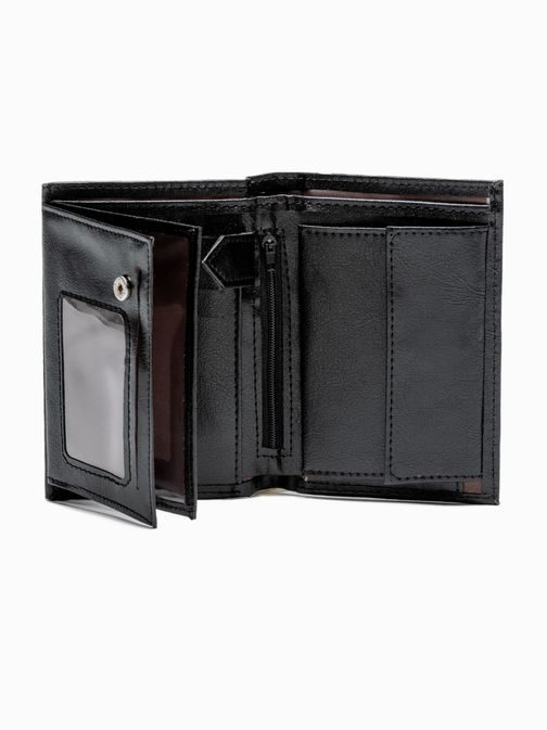 Elegantná pánska čierna peňaženka A624