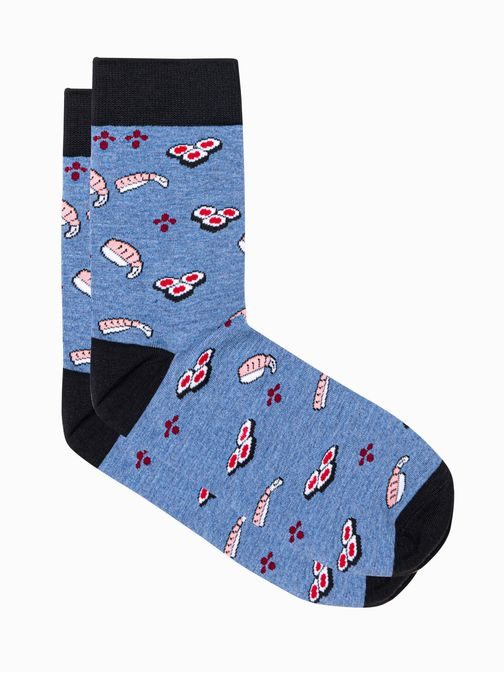 Pánske modré ponožky Sushi U102