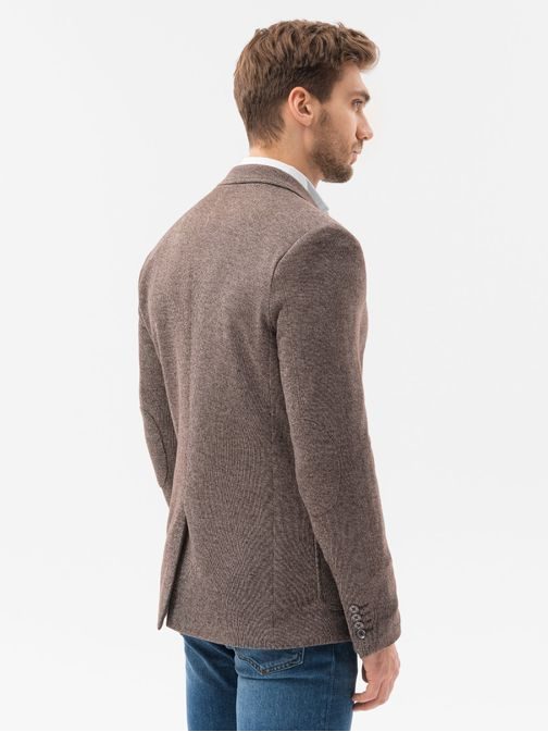 Štýlové hnedé sako M162